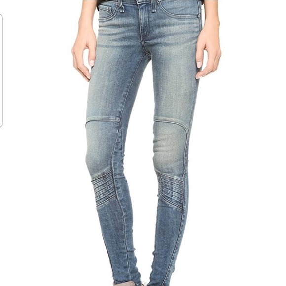 rag & bone Denim - Rag & Bone 29 dark indigo Samurai Leggings moto